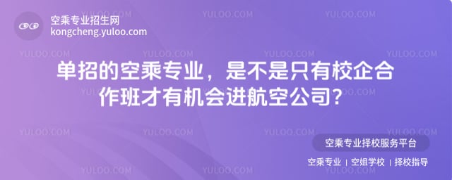 單招空乘專業