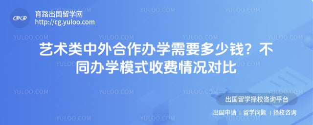 艺术类中外合作办学需要多少钱