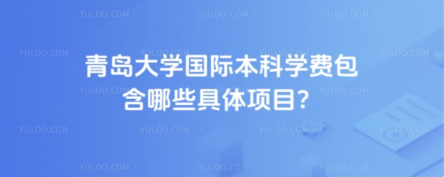 青岛大学国际本科学费