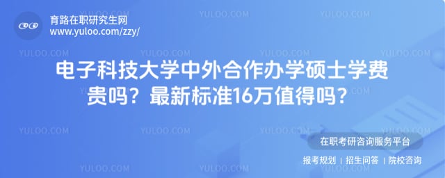 电子科技大学中外合作办学学费贵吗