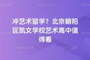 冲艺术留学？2026年北京朝阳区凯文学校艺术高中值得看