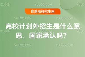 2025年高校计划外招生是什么意思,国家承认吗?