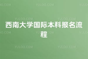 2026年西南大学国际本科报名流程