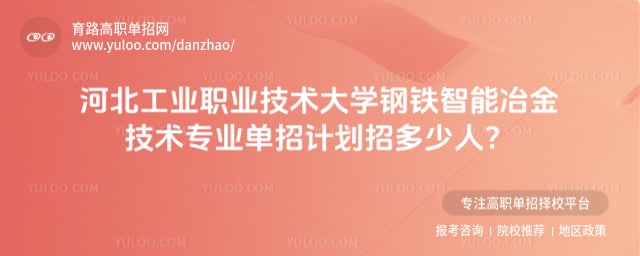 河北工业职业技术大学钢铁智能冶金技术专业