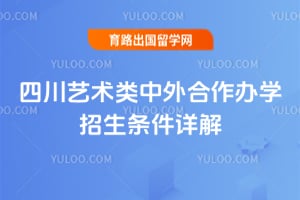 2026年四川艺术类中外合作办学招生条件详解