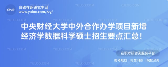 中央财经大学中外合作办学项目新增经济学数据科学硕士