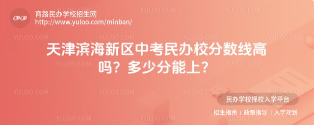天津滨海新区中考民办校分数线