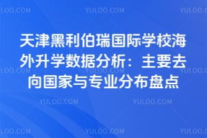 天津黑利伯瑞国际学校海外升学数据分析：主要去向国家与专业分布盘点