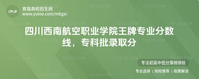 四川西南航空职业学院王牌专业分数线