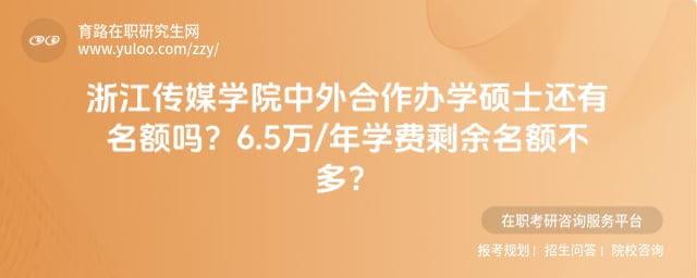 浙江传媒学院中外合作办学硕士还有名额吗