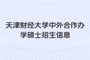 2026年天津财经大学中外合作办学硕士招生信息