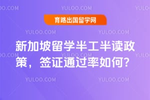 2026年新加坡留学半工半读政策,签证通过率如何?
