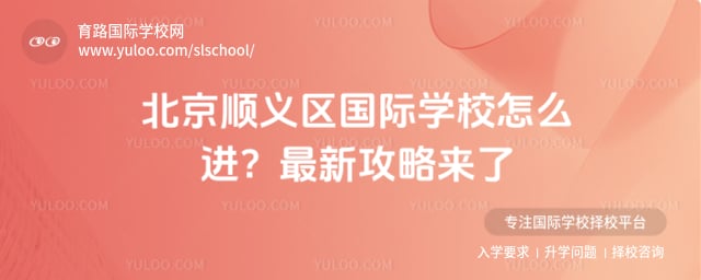 北京顺义区国际学校怎么进