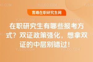 ��ְ�о�������Щ������ʽ��2026��˫֤����ǿ��������˫֤���в�������