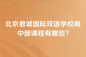北京君诚国际双语学校高中部课程有哪些?