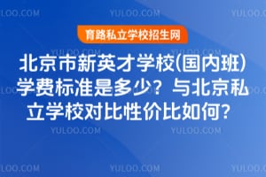 2026年北京市新英才学校(国内班)学费标准是多少？与北京私立学校对比性价比如何？