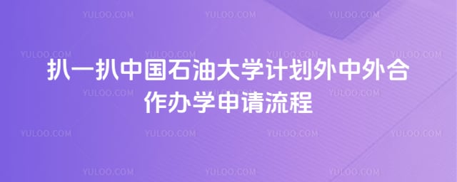 中国石油大学计划外中外合作办学申请流程