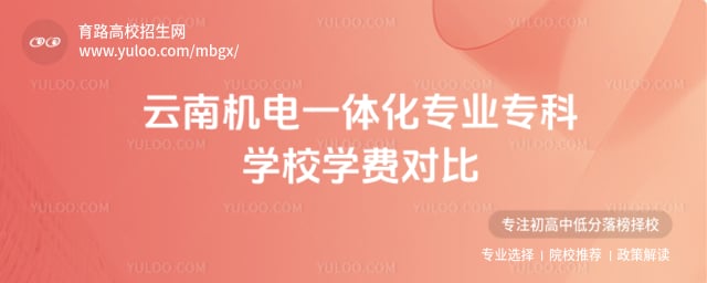 云南机电一体化专业专科学校学费