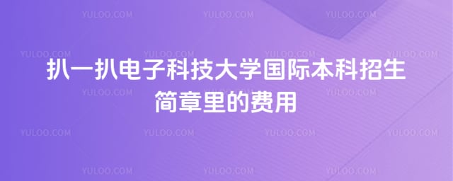电子科技大学国际本科招生简章