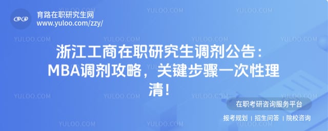 浙江工商在职研究生调剂公告