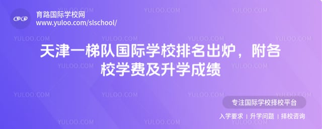 天津一梯队国际学校排名