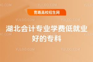 湖北会计专业学费低就业好的专科汇总