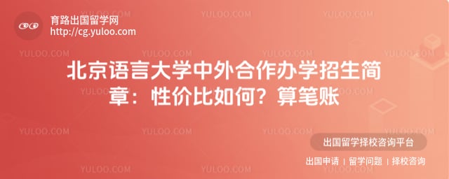 北京语言大学中外合作办学招生简章