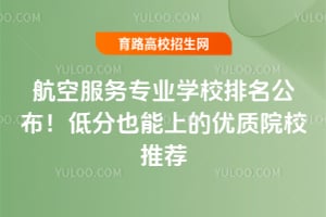 2026航空服务专业学校排名公布!低分也能上的优质院校推荐