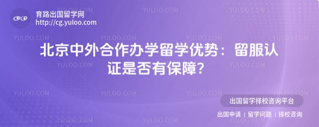 北京中外合作办学留学优势