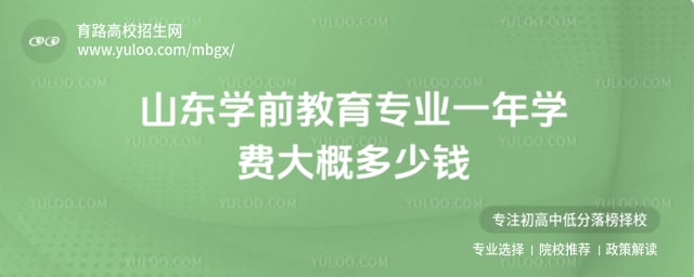 山东学前教育专业学费