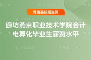 廊坊燕京职业技术学院会计电算化毕业生薪资水平