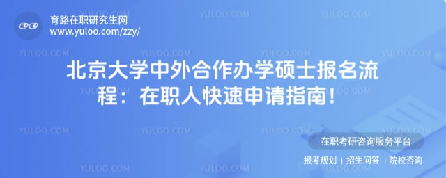 北京大学中外合作办学硕士报名流程
