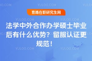 法学中外合作办学硕士毕业后有什么优势?2026留服认证更规范!