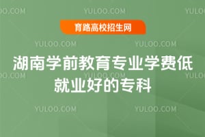 湖南学前教育专业学费低就业好的专科