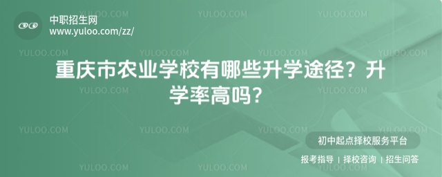 重庆市农业学校有哪些升学途径