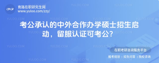 考公承认的中外合作办学硕士