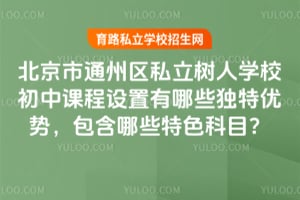 北京市通州区私立树人学校初中课程设置有哪些独特优势，包含哪些特色科目？