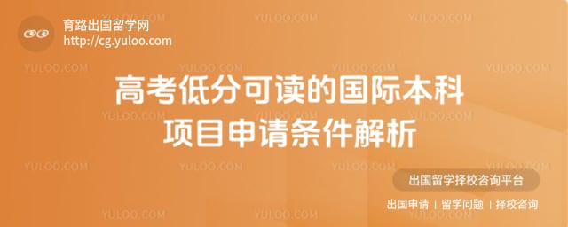 高考低分可读的国际本科项目
