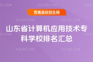 山东省计算机应用技术专科学校排名汇总