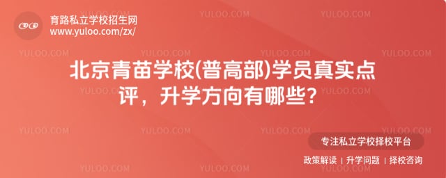 青苗学校(普高部)学员真实点评