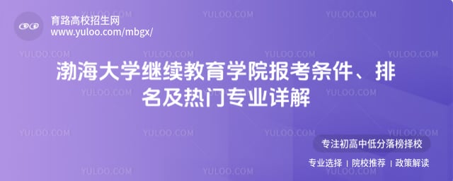 渤海大学继续教育学院报考条件