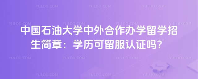 中国石油大学中外合作办学留学招生简章