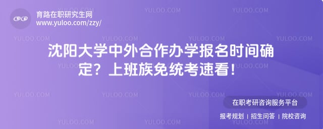 沈阳大学中外合作办学报名时间