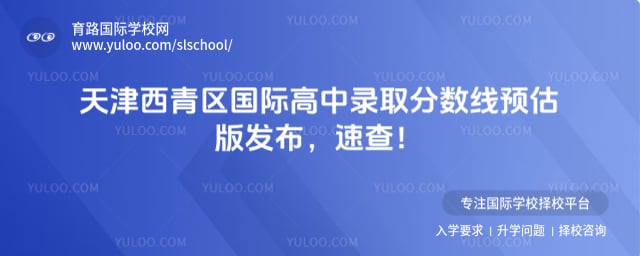 天津西青区国际高中录取分数线