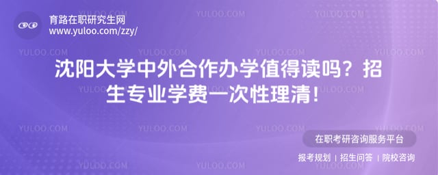 沈阳大学中外合作办学值得读吗