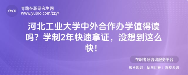 河北工业大学中外合作办学值得读吗