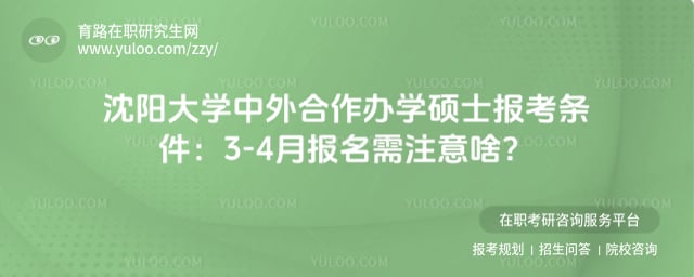 沈阳大学中外合作办学硕士报考条件