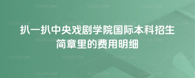 中央戏剧学院国际本科招生简章