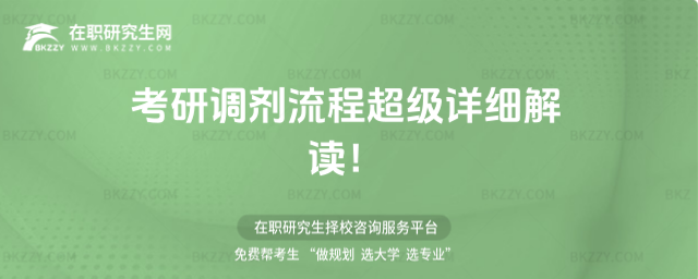 2026年考研調(diào)劑流程超級詳細解讀!