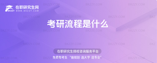 考研流程是什么 考研流程是什么